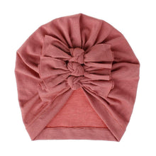 Load image into Gallery viewer, Modern Handamde Toddler Baby Boys&amp; Girls Turban Head Wrap Beanie Cotton Hat Solid Cap Headband For Kids
