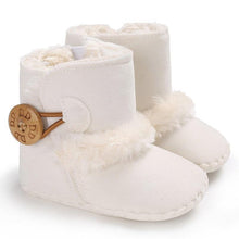 Load image into Gallery viewer, Newborn Infant Baby Snow Boots Winter Warm Cotton Baby Shoes Solid Button Autumn Ankle Bright Colors Boots
