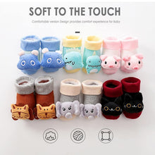 Load image into Gallery viewer, Cartoon Newborn Baby Toddler Floor Non-slip Socks Cotton With Bell Doll Baby Girls &amp; Boys Soft Shoes For Kids
