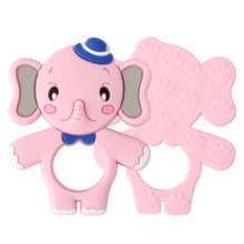 Load image into Gallery viewer, 2pcs Cartoon Baby Teether Animal Silicone Teether Raccoon Elephant Koala Giraffe  Baby Teething Toys Accessories Perfect Toy For Kids

