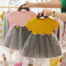 Load image into Gallery viewer, Fashion Modern New Spring Toddler Kids Baby Girls Patchwork Tulle Casual  Princess Dress For Girls
