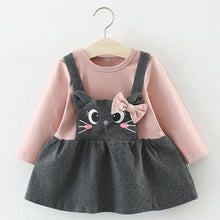 Load image into Gallery viewer, Baby Girls Dresses with Bag-Kids Clothes Baby for Birthday Party Princess Dress In Cat Modern Design
