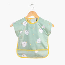 Load image into Gallery viewer, Baby Bibs Cotton Cartoon Children Accessories Short Sleeve Eco Friendly Waterproof Washable Clothing Bib for Kids
