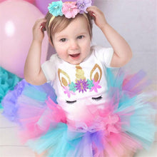 Load image into Gallery viewer, Modern New Tutu Dress Toddler Girls 1st Birthday Party Outfits Princess Costumes for 12 months Girls

