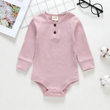 Load image into Gallery viewer, Luxury Mdoern Baby Girl Bodysuits Romper For Children Jumpsuit Unisex Ribbed Outfit Jumpsuit For Kids

