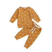 Load image into Gallery viewer, Newborn Boy Long Sleeve Bear Infant Hoodie Pant Tracksuit Set Pajamas For Kids In Bear Deisgn
