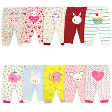 Load image into Gallery viewer, Newborn Baby Pants Cartoon Print Baby Girl Clothes Spring Autumn Toddler Boy Trousers
