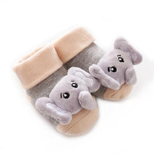 Load image into Gallery viewer, Cartoon Newborn Baby Toddler Floor Non-slip Socks Cotton With Bell Doll Baby Girls &amp; Boys Soft Shoes For Kids
