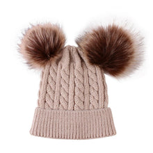 Load image into Gallery viewer, Trend Cute Newborn Baby Winter Warm Hats Infant Kids Girls Boys Knit Hat With Pompom Ball Beanie Caps For Girls
