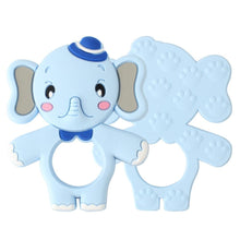 Load image into Gallery viewer, 2pcs Cartoon Baby Teether Animal Silicone Teether Raccoon Elephant Koala Giraffe  Baby Teething Toys Accessories Perfect Toy For Kids
