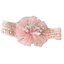 Load image into Gallery viewer, ILuxury Handmade Infant Child Hair Band Three-dimensional Alloy Rhinestone Crown Headdress  Elastic Headband Turban For Baby Girls
