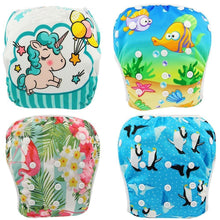 Load image into Gallery viewer, Baby Swimming  Waterproof Adjustable Reusable Washable Cloth Pool Pant Diaper Cover
