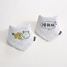 Load image into Gallery viewer, 2 Pcs Baby Bibs Bandana Cotton Double Layers Drool Bib For Boys And Girls Triangle Bibs Infant Towel
