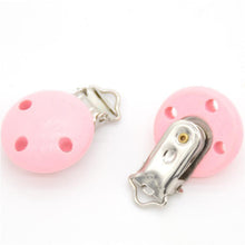 Load image into Gallery viewer, Wooden Baby Children Pacifier Holder Clip Infant Cute Round Nipple Clasps For Baby Product

