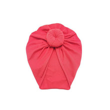 Load image into Gallery viewer, Infant Baby Headbands Solid Cotton Knot Turban Headband For Girls  Beanie Hat Headwear For Girls
