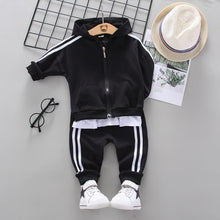 Load image into Gallery viewer, Baby Boys Costume Letter Tracksuit Tops Pants 2PCS Children Boy spring Outfits In Modern Sport Deisgn Made for Kids
