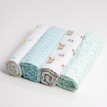 Load image into Gallery viewer, Baby Blanket Set 100% Cotton Flannel Baby Swaddles Soft Newborns Blankets Baby Blankets Baby Swaddle Wrap
