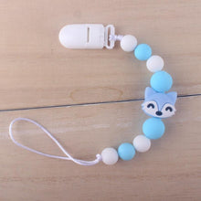 Load image into Gallery viewer, Handmade Animal Pendant Pacifier Clips Chain Nipple Holder for Infant Baby Pacifier
