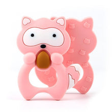 Load image into Gallery viewer, 2pcs Cartoon Baby Teether Animal Silicone Teether Raccoon Elephant Koala Giraffe  Baby Teething Toys Accessories Perfect Toy For Kids
