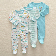 Load image into Gallery viewer, 3pcs Set Baby Romper Newborn Sleep suit Flower Baby Rompers Infant Baby Clothes Long Sleeve Newborn Jumpsuits Pajamas for Kids
