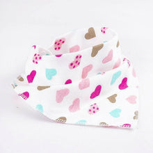 Load image into Gallery viewer, Baby Bibs Waterproof Triangle Cotton Cartoon Child Bibs Dribble Bibs Newborn Slabber Absorbent Cloth For Kids
