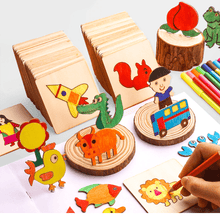 Load image into Gallery viewer, 100Pcs Baby Toys Drawing Toys Coloring Board Children Creative Doodles Early Learning Education Toy Boy Girl Learn Drawing Tools
