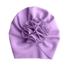 Load image into Gallery viewer, Handamde Elegant Baby Hats for Girls Big Bow Turban Hat Newborn  Baby Beanie Cap Solid Color Style
