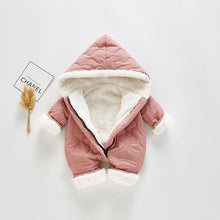 Load image into Gallery viewer, Modern Elegant Winter Children's baby Plush Thickened Cotton Jumpsuit Jacket For New Baby  Boys and Girls
