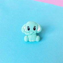 Load image into Gallery viewer, 2pc Silicone Elephant Teether  Baby Silicone Chew Charms Baby Teething Gift Toddler Toys Unique Design
