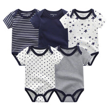 Load image into Gallery viewer, 5 PC Baby Summer High Quality Striped Rompers Jumpsuit For Boy &amp; Girls Comfortable Clothes
