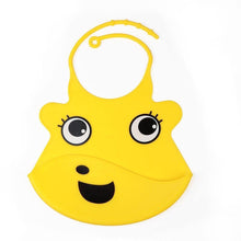 Load image into Gallery viewer, Silicone Baby Bibs waterproof Baby Saliva Towel Animal Adjustable Cloths Bandana Soft Feeding Cartoon Bib For Kids

