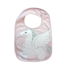 Load image into Gallery viewer, Luxury Cartoon Animal Cotton Printing Snap Button Bib Waterproof Saliva Towel Infant Cloths Feeding Apron For Kids
