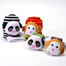 Load image into Gallery viewer, Modern Baby Toy Socks Plush Garden Bug Wrist Rattle Styles Educational Toys Cute Bright Color For Kids
