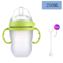 Load image into Gallery viewer, Baby Bottle For Milk and Breastmilk Wide Neck Soft Silicone Feeding Container Baby Water Bottle kids Nursing Bottles
