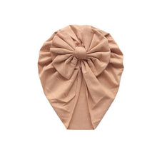 Load image into Gallery viewer, Luxury Modern Baby Headband Hat Bowknot Print Cotton Stretchy Turban Headband Infant Head Wrap Beanie Hat  For Babies and Kids
