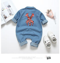 Load image into Gallery viewer, Modern Baby Newborn Jeans Style Romper and Jumpsuit Cartoon Jumpsuit Baby Boy Clothes
