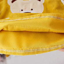 Load image into Gallery viewer, Modern Designer Girls Dress Set Cartoon Bear Pocket Corduroy Dress Shirt Spring Autumn Spring Tutu Dress For Girls
