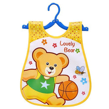 Load image into Gallery viewer, Fashion Printed Adjustable Animal Plastic Waterproof Lunch Feeding Bibs Feeding Cloth for Children In Modern Design

