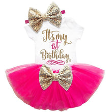 Load image into Gallery viewer, Modern New Tutu Dress Toddler Girls 1st Birthday Party Outfits Princess Costumes for 12 months Girls

