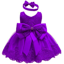 Load image into Gallery viewer, Luxury Modern Baby Girl Christmas Dress Newborn Baby Girls Bow Dresses For Baby 1st Year Birthday Party
