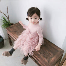 Load image into Gallery viewer, Modern Winter Flower Long Sleeve Smash Cake Baby Girls Dress For 1-5 Year Little Princess
