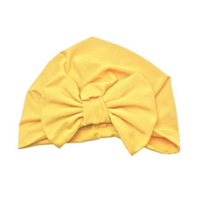 Load image into Gallery viewer, Luxury Modern Baby Headband Hat Bowknot Print Cotton Stretchy Turban Headband Infant Head Wrap Beanie Hat  For Babies and Kids

