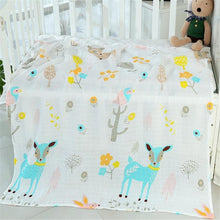 Load image into Gallery viewer, Muslin 100% Cotton Baby Swaddles Soft Newborn Blankets Bath Gauze Infant Wrap Sleep sack Stroller .
