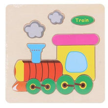 Load image into Gallery viewer, Baby Toys Wooden 3D Puzzle Cartoon Animal Intelligence Kids Educational Brain Teaser Children Tangram Shapes Learning
