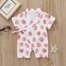 Load image into Gallery viewer, Summer Baby Girl/Boys Clothing Short-sleeved Rompers Jumpsuit Floral Print  Cute Soft Newborn Infant Baby Playwear For Girls and Boys Kids
