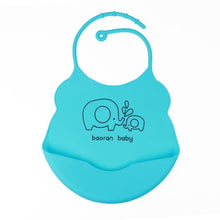 Load image into Gallery viewer, Silicone Baby Bibs waterproof Baby Saliva Towel Animal Adjustable Cloths Bandana Soft Feeding Cartoon Bib For Kids
