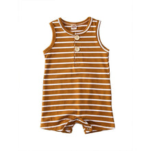 Load image into Gallery viewer, Summer Clothing Newborn Infant Baby Boy/Girl Striped Romper Sleeveless Outfit Jumpsuit Pajamas
