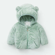 Load image into Gallery viewer, Shiny Toddler Baby Warm Hooded Coat Winter Outerwear Infant Clothes Cute Jacket Baby Clothes For Girls

