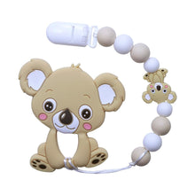 Load image into Gallery viewer, Baby Teething Lovely Koala Owl Horse Cookies Baby Teether Molar Toy Gift Raccoon Food Grade Silicone Beads For Kids and Baby
