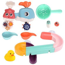 Load image into Gallery viewer, Baby Bath Toys Wall Suction Cup Marble Race Run Track Bathroom Bathtub Kids Play Water Games Toy Set for Children
